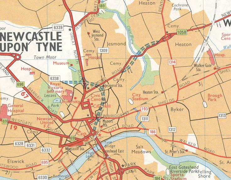 A1058(M) unbuilt extension