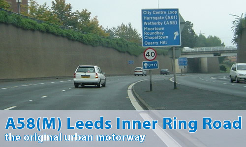 A58(M) Leeds Inner Ring Road