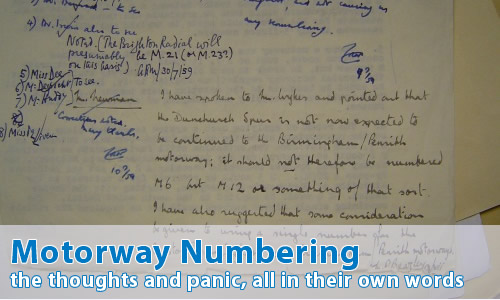 How the Motorways were Numbered